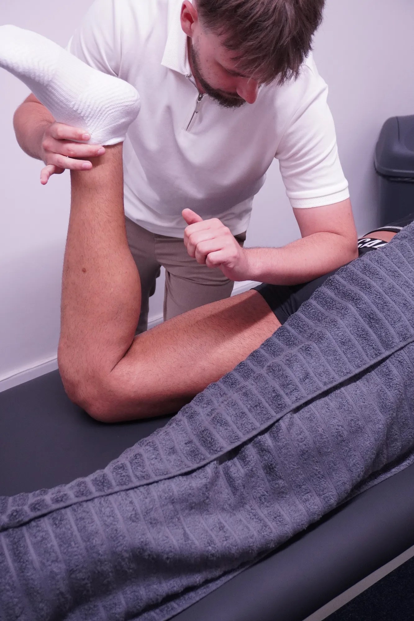 Functional leg mobilisation and strengthening at Muscle Relief Therapy, Swansea